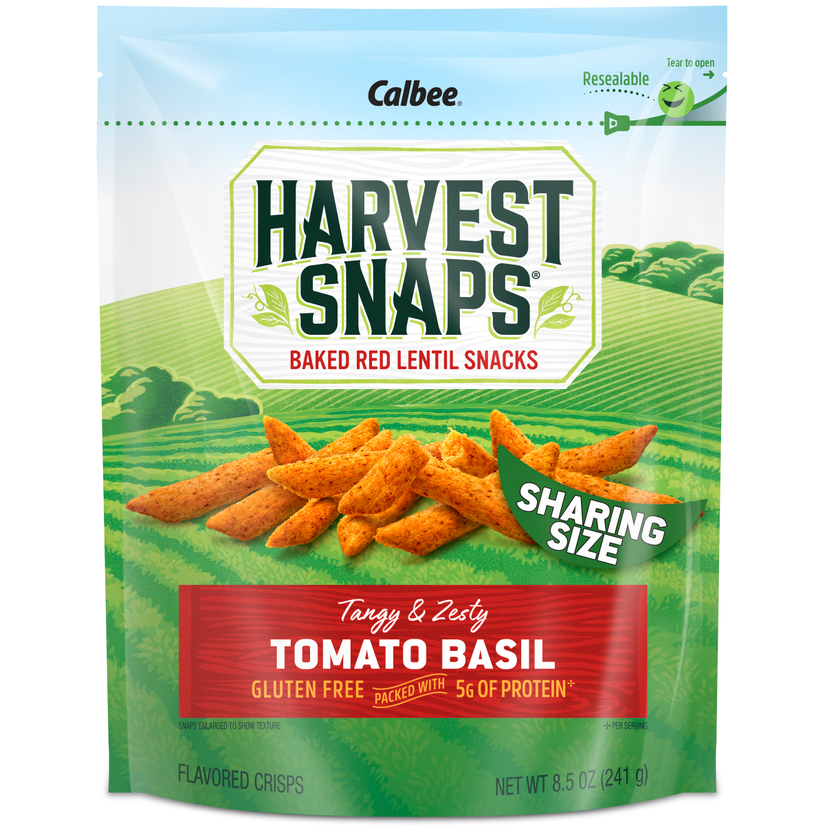 slide 1 of 1, Calbee Harvest Snaps Red Lentils Tomato Basil Snacks, 8.5 oz, 8.5 oz