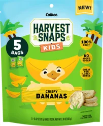 Harvest Snaps Kids Crispy Bananas, 5-0.42 Oz Bags