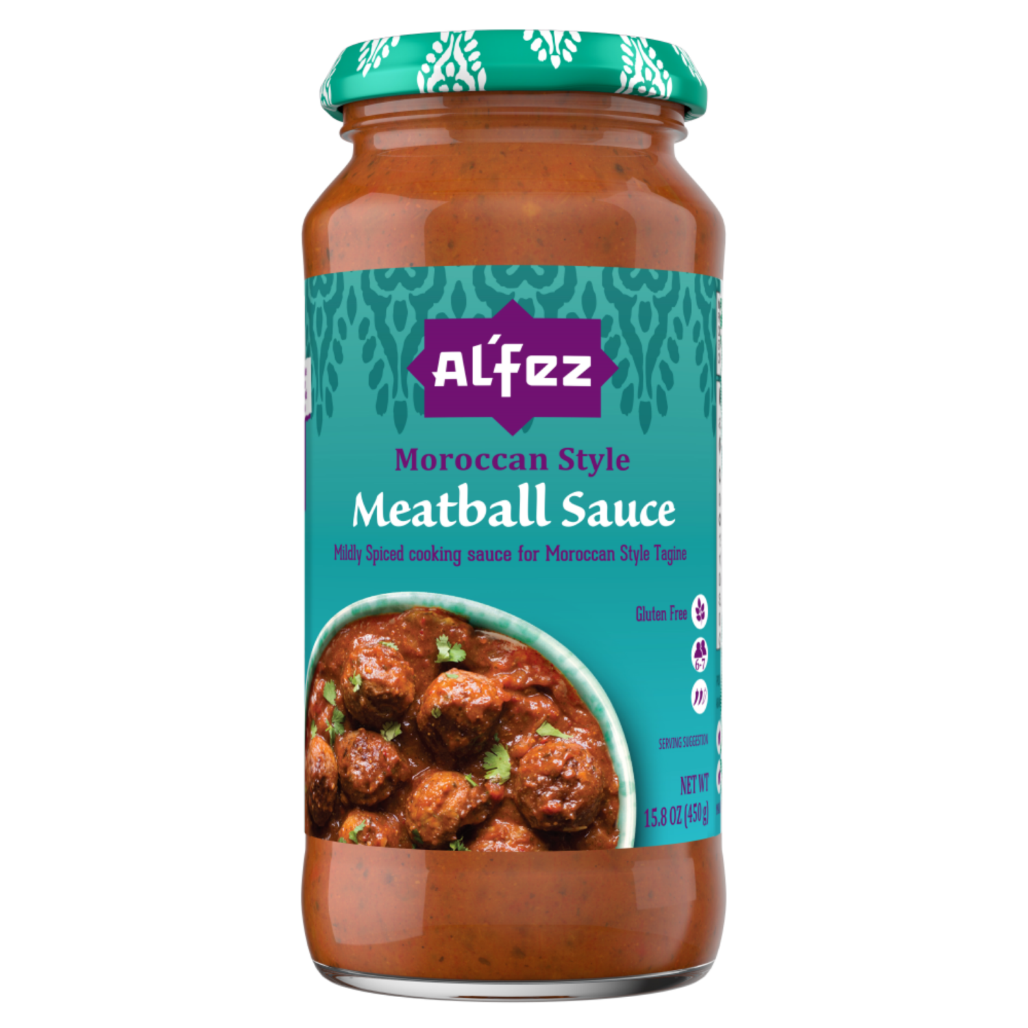 slide 1 of 2, Al'Fez Moroccan Style Meatball Sauce 15.8 oz, 15.8 oz