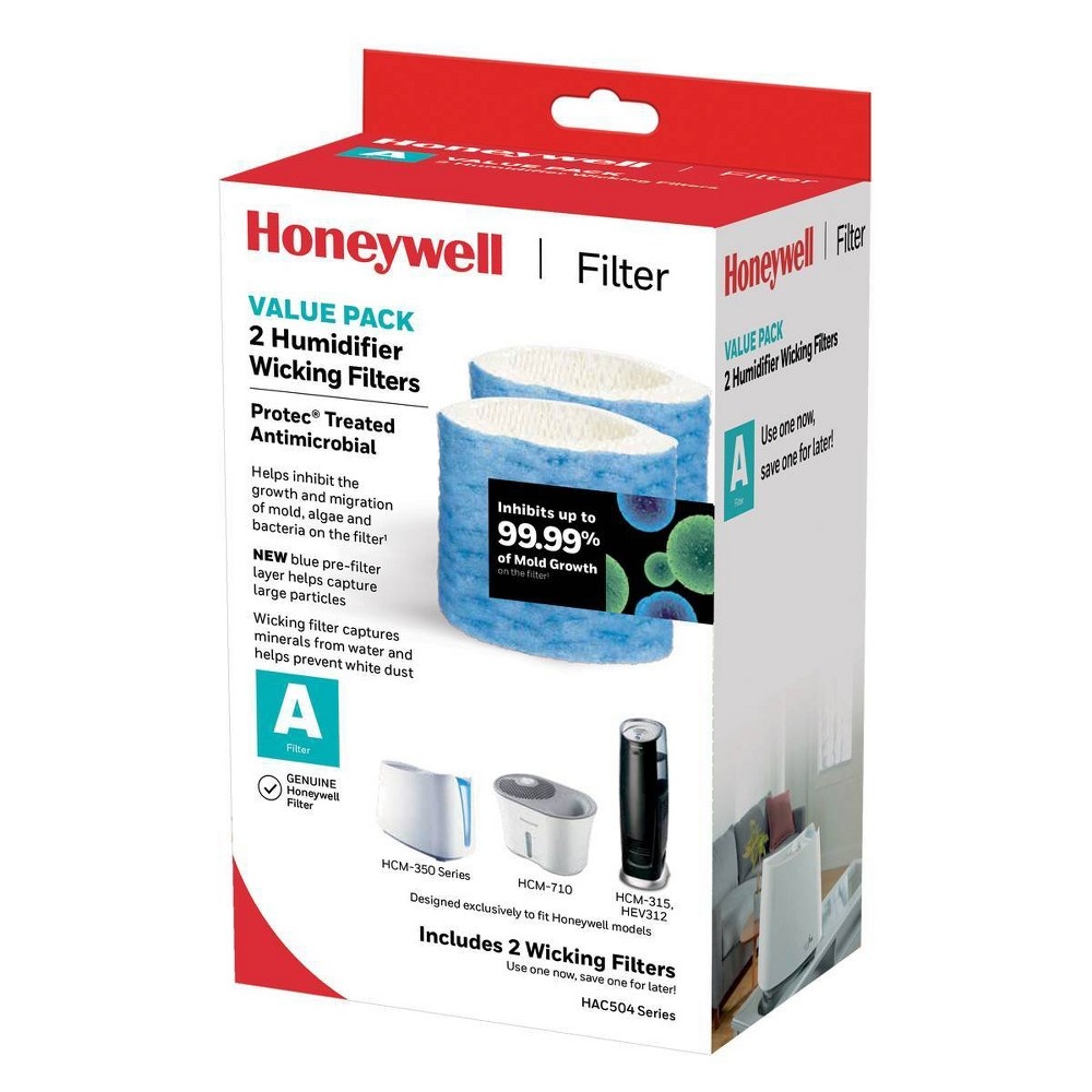slide 2 of 2, Honeywell Replacement A Filter, 2 ct