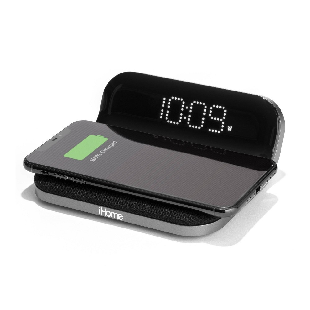 slide 2 of 14, iHome Wireless Charging Alarm Clock, 1 ct