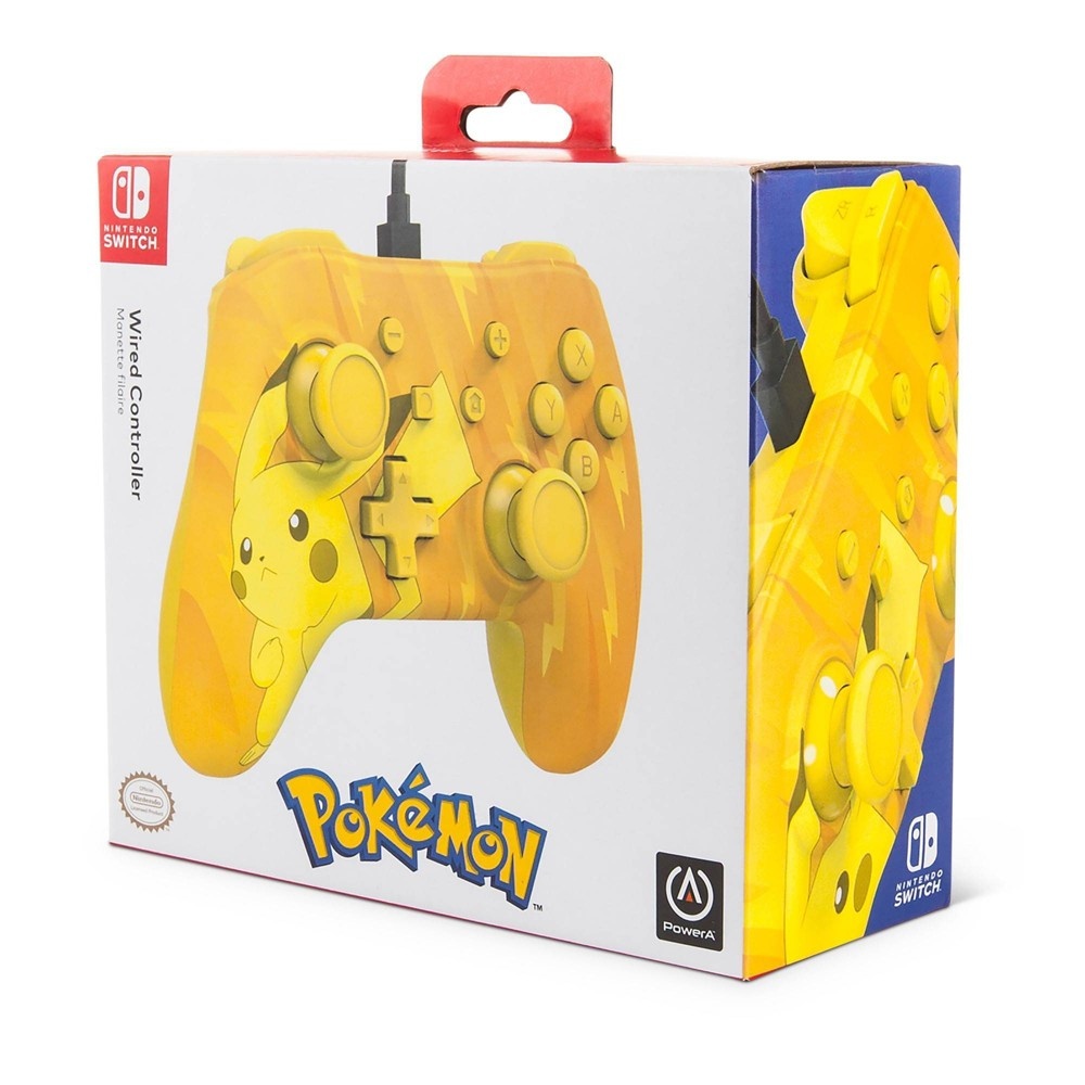 slide 6 of 6, PowerA Pokemon Wired Controller for Nintendo Switch - Yellow, 1 ct