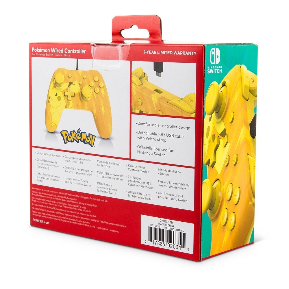slide 5 of 6, PowerA Pokemon Wired Controller for Nintendo Switch - Yellow, 1 ct