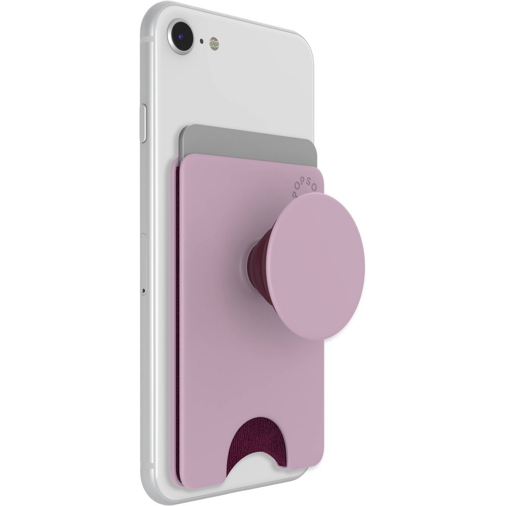 slide 5 of 5, PopSockets PopWallet+ (with PopGrip Cell Phone Grip & Stand) - Blush Pink, 1 ct