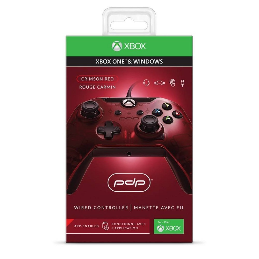 slide 5 of 5, PDP Wired Controller for Xbox One - Crimson Red, 1 ct