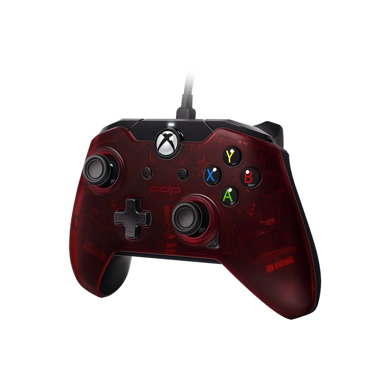 slide 1 of 5, PDP Wired Controller for Xbox One - Crimson Red, 1 ct