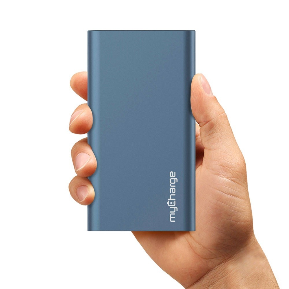 slide 3 of 5, myCharge Razor Xtra Turbo 12,000mAh Portable Charger - Blue, 1 ct