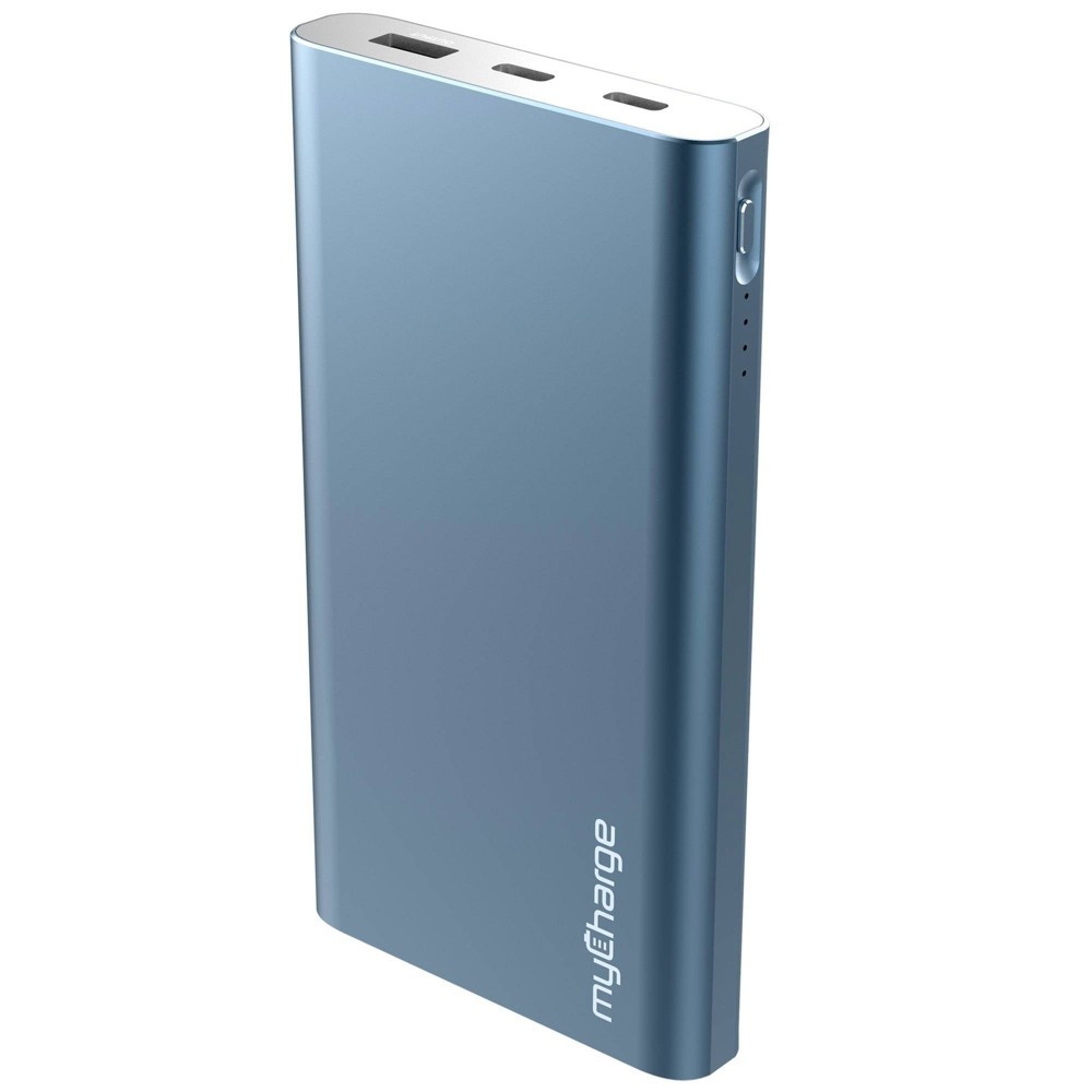 slide 4 of 5, myCharge Razor Xtra Turbo 12,000mAh Portable Charger - Blue, 1 ct