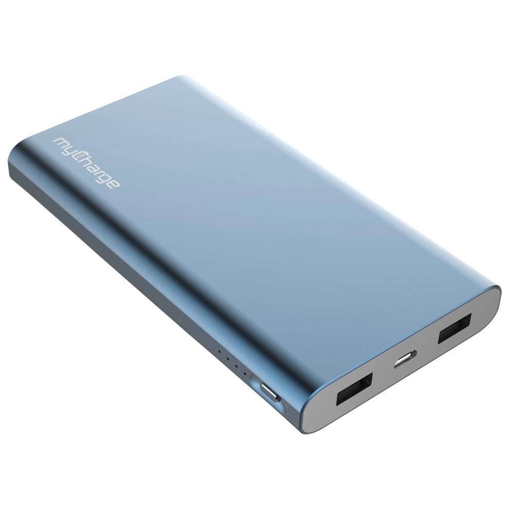 slide 5 of 5, myCharge Razor Xtra Turbo 12,000mAh Portable Charger - Blue, 1 ct