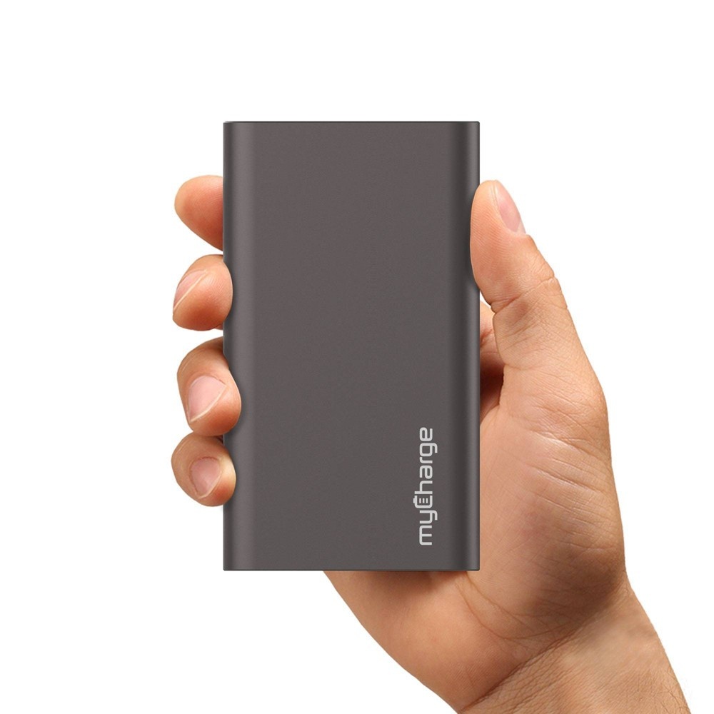 slide 3 of 5, myCharge Razor Max Turbo 8000mAh Portable Charger - Gunmetal, 1 ct