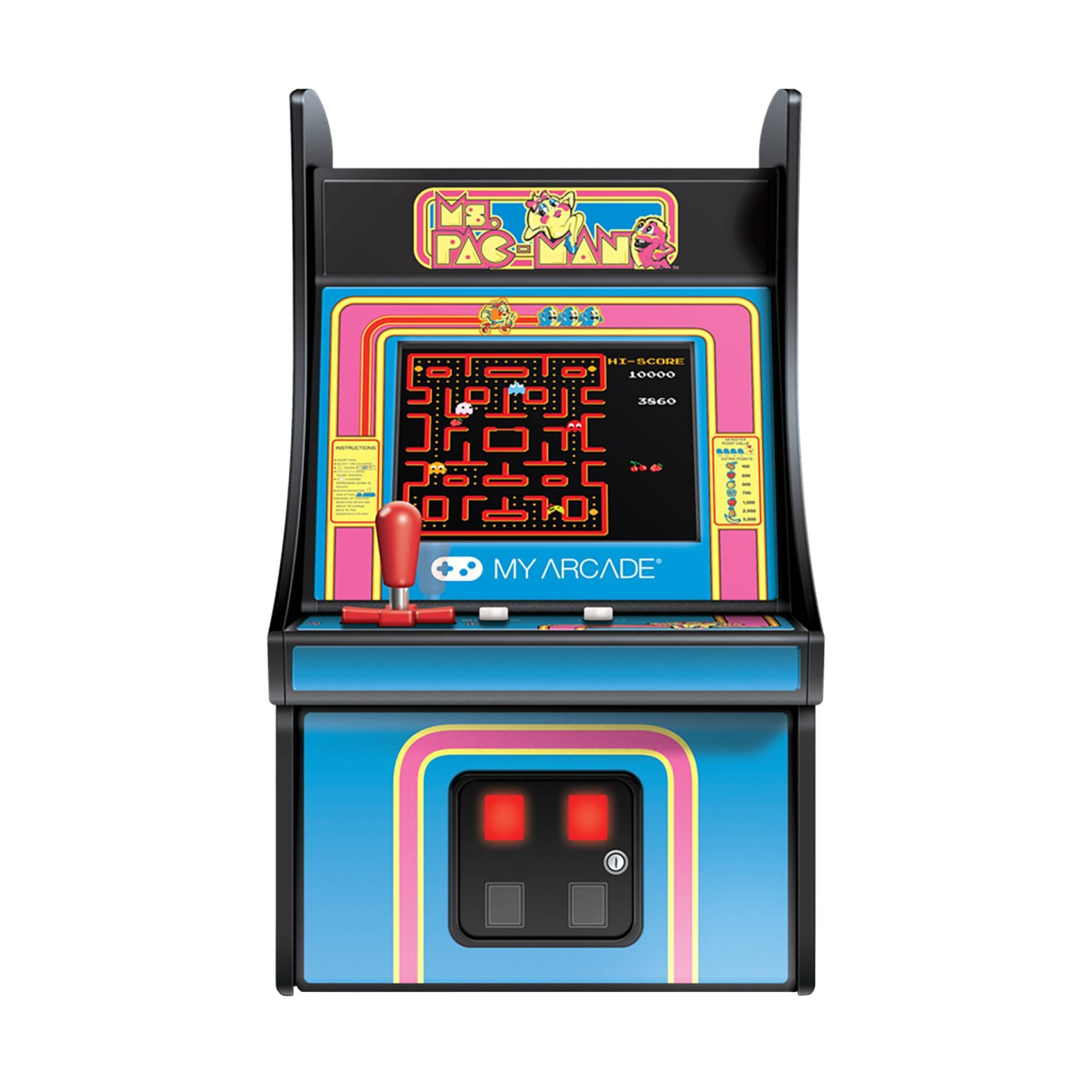 slide 1 of 6, My Arcade Ms. Pac-Man Micro Player Retro Arcade, 1 ct