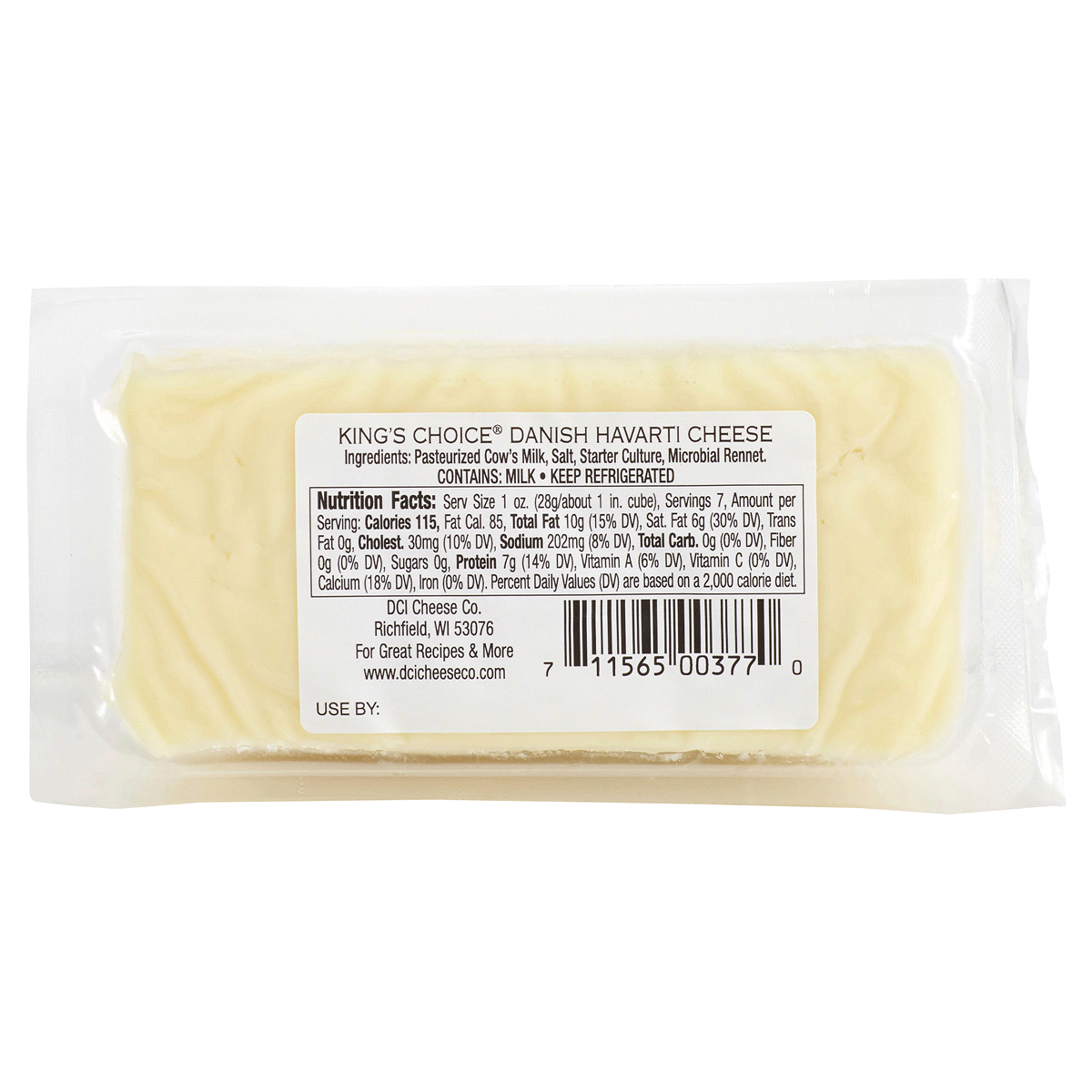 slide 2 of 2, King's Choice Danish Havarti Cheese, 7 oz