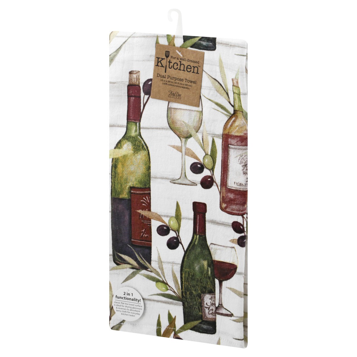 slide 3 of 8, Kay Dee Designs Dual Purpose Towel, Tuscan Tour Bottles, 1 ct