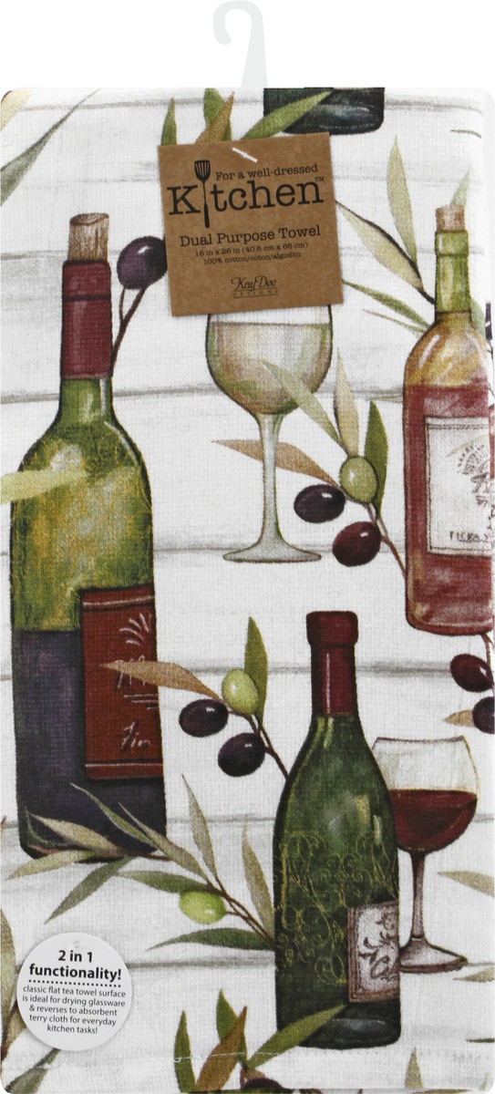 slide 7 of 8, Kay Dee Designs Dual Purpose Towel, Tuscan Tour Bottles, 1 ct