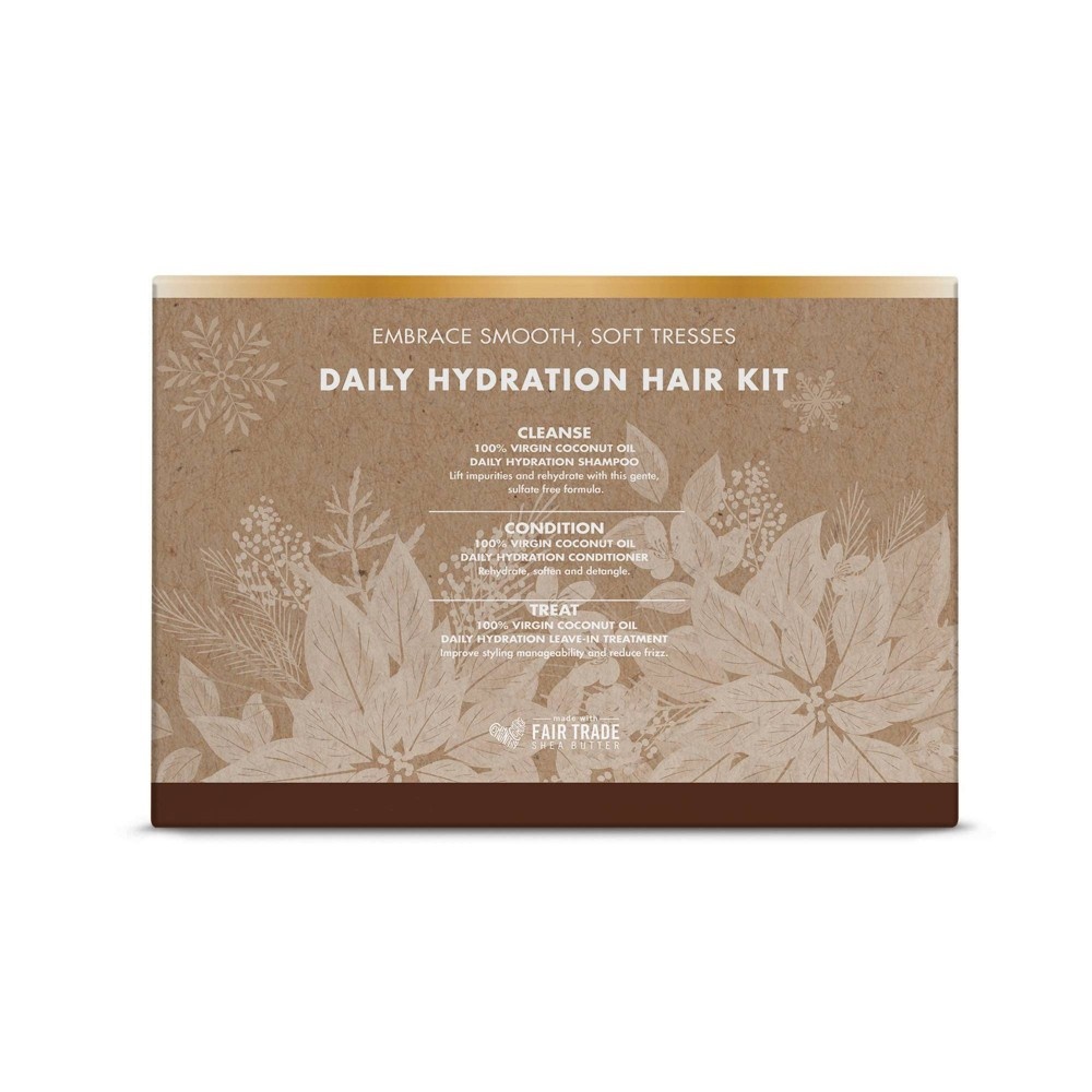 slide 2 of 4, SheaMoisture 100% Virgin Coconut Oil Daily Hydration Hair Kit, 1 ct