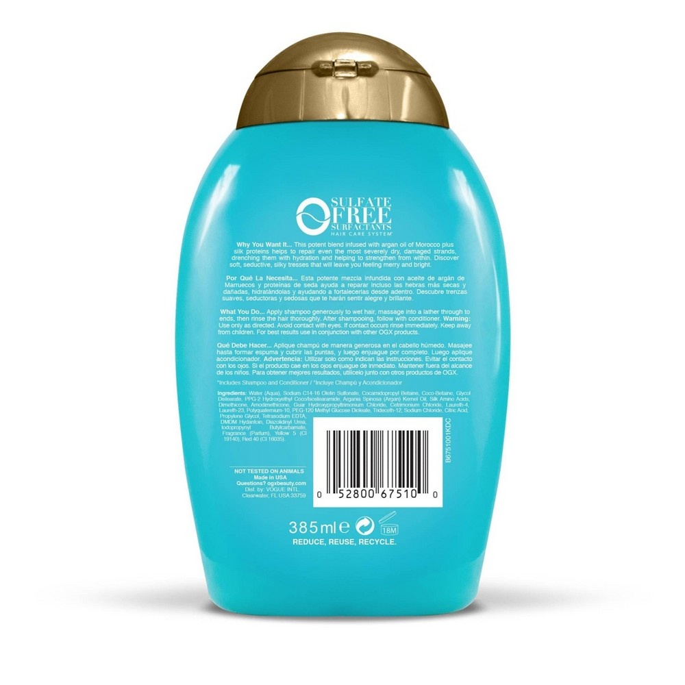 slide 2 of 3, OGX Limited Edition Argan Oil of Morocco Extra Strength Shampoo, 13 fl oz