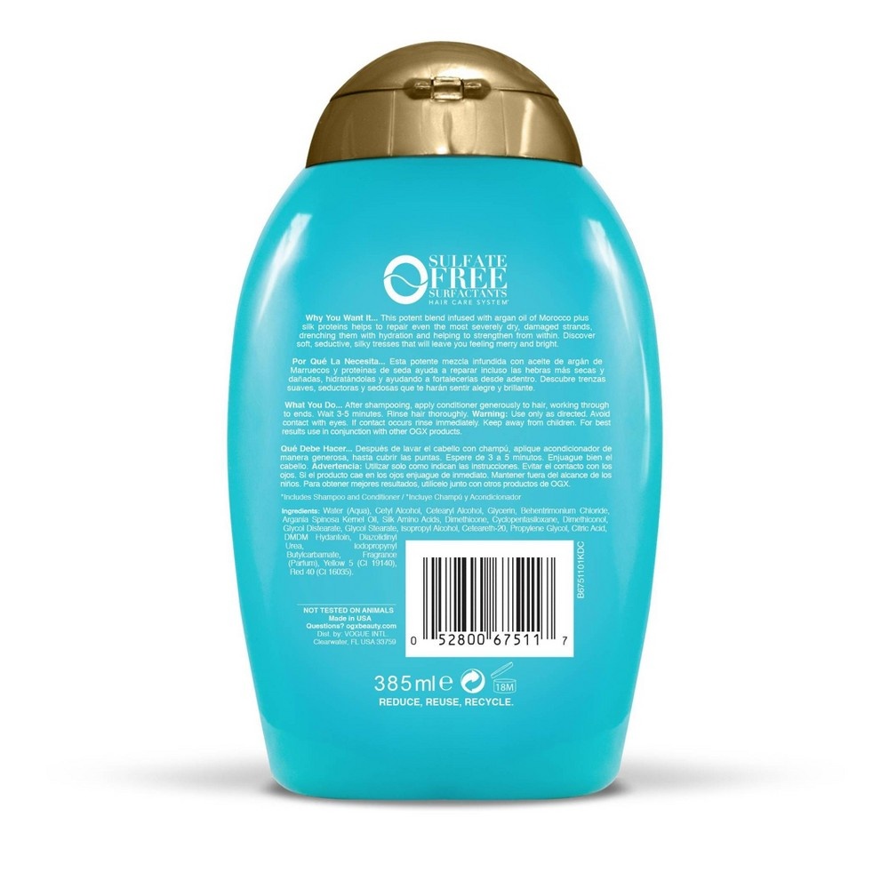 slide 2 of 3, OGX Limited Edition Argan Oil of Morocco Extra Strength Conditioner, 13 fl oz