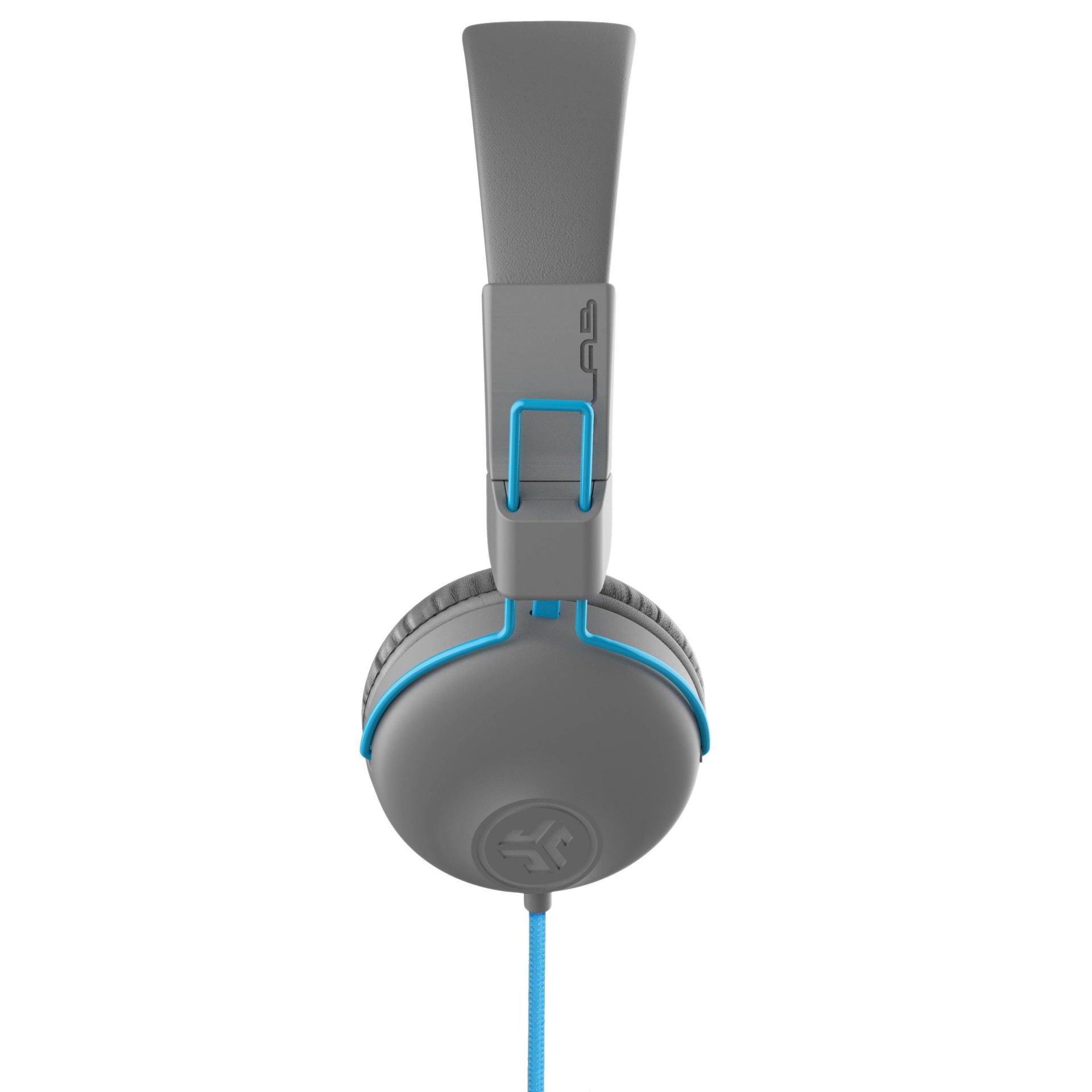 slide 1 of 4, JLab Studio Wired On-Ear Headphones - Gray/Blue, 1 ct