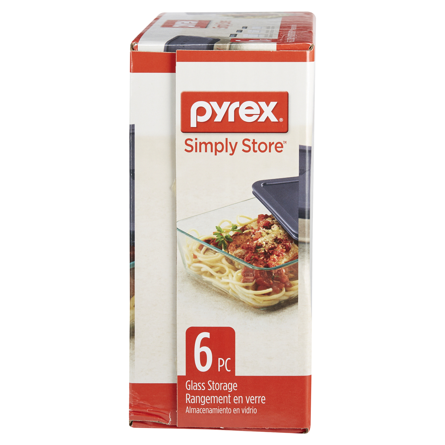 slide 8 of 8, Pyrex Simply Store Rectangular Set, 6 ct