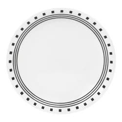 Corelle Livingware City Block Lunch Plate - White/Black