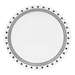 Corelle Livingware City Block Lunch Plate - White/Black