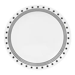 Corelle Livingware City Block Lunch Plate - White/Black