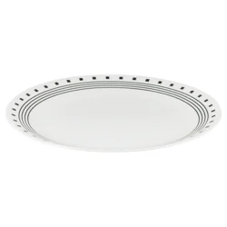 Corelle Livingware City Block Dinner Plate - White/Black