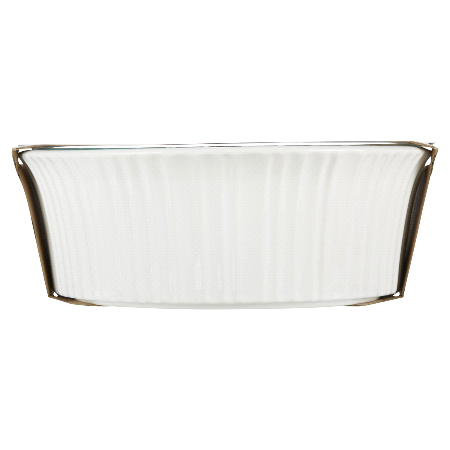 slide 5 of 5, Corningware French White Round Casserole w/ Glass Lid, 2.5 qt