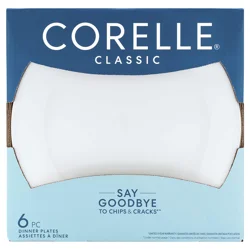 Corelle Vitrelle Dinner Plates - White
