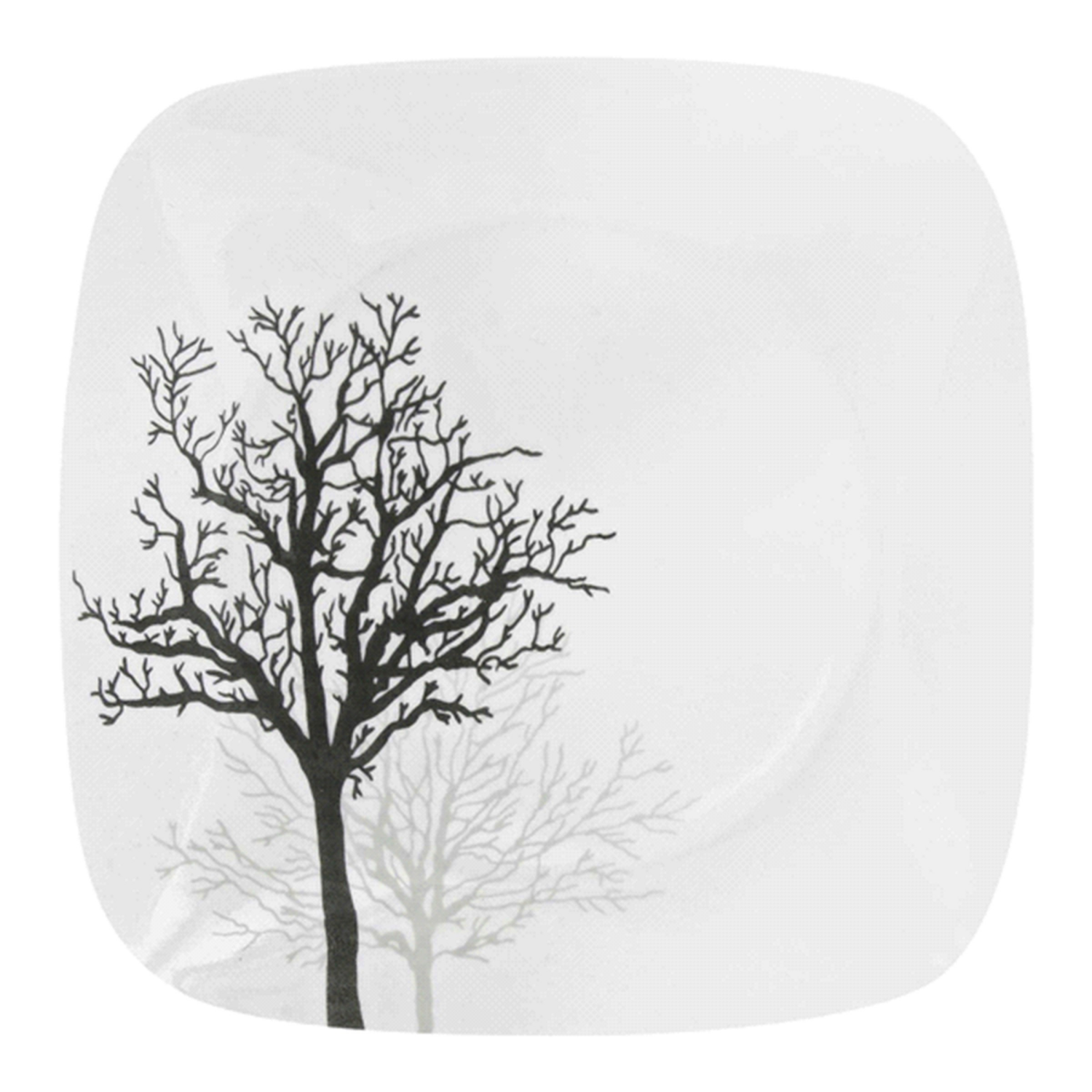 slide 1 of 1, Corelle Square Lunch Plate 9in/22.9cm BP Timber Shadows, 1 ct