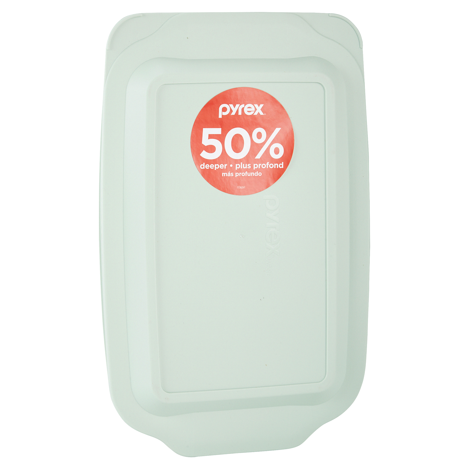 slide 4 of 5, Pyrex Deep Dish Baking Pan with Lid - Sage, 9x13, 9 in x 13 in