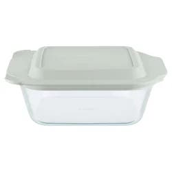 Pyrex Deep Dish Baking Pan With Lid - Sage