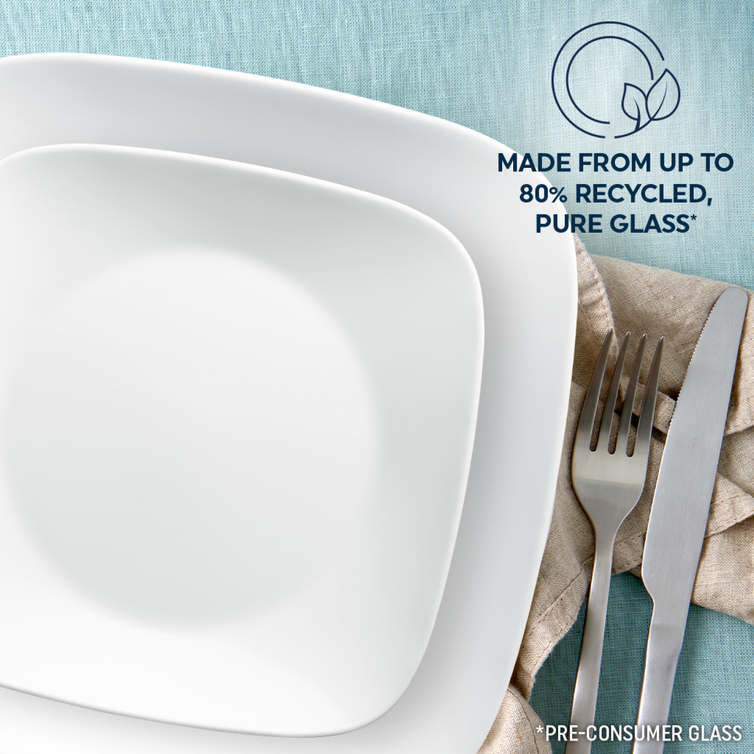 slide 3 of 4, Corelle Pure White Dinnerware Set, 1 ct
