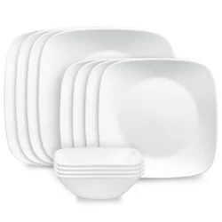 Corelle Pure White Dinnerware Set