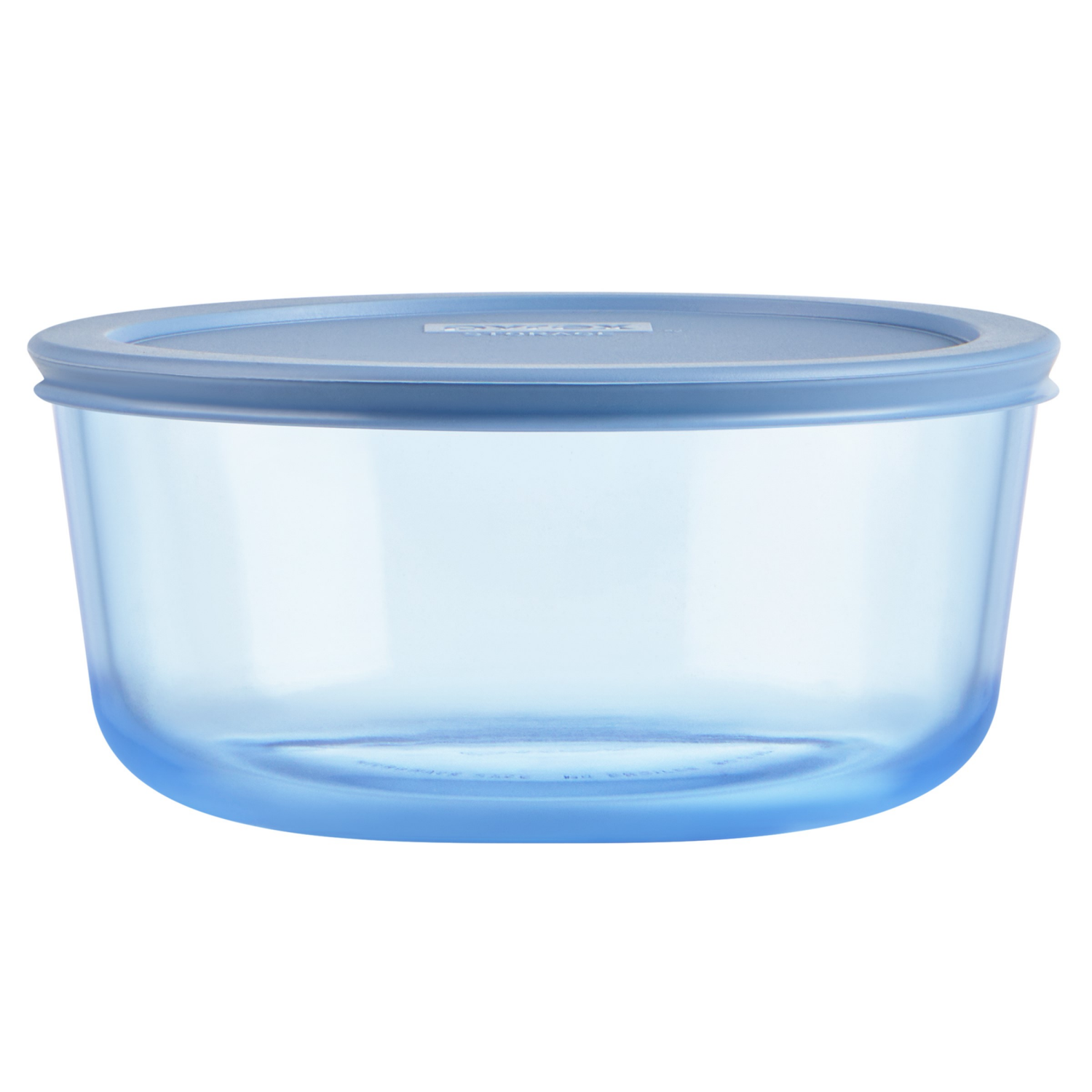 slide 1 of 3, Pyrex Simply Store Colors Tinted 7 Cup Round, Blue with Plastic Cover, 1 ct