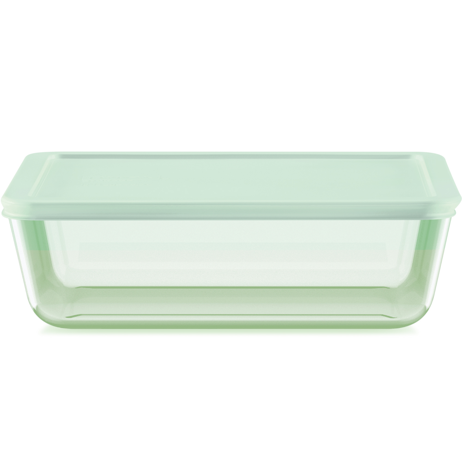 slide 1 of 1, Pyrex Simply Store Colors Tinted 11 Cup Rectangle, Green with Plastic Cover, 1 ct