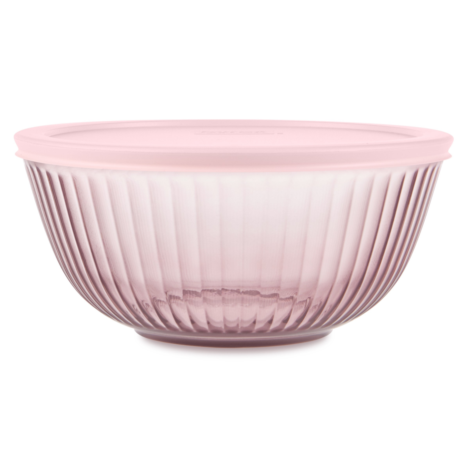 slide 1 of 1, Pyrex 2.3qt bowl with lid pink, 2.3 qt