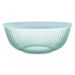 Pyrex Aqua 4.5 Quart Glass Mixing Bowl With Lid - Aqua