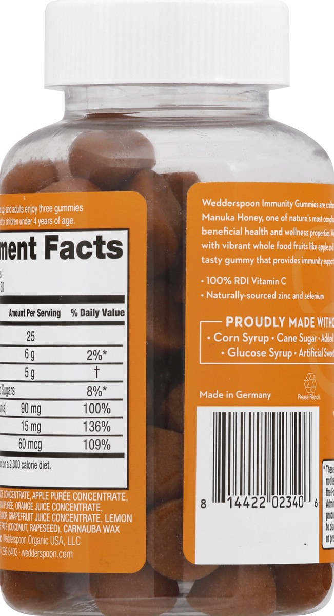 slide 9 of 9, Wedderspoon Manuka Gummies Citrus, 90 ct