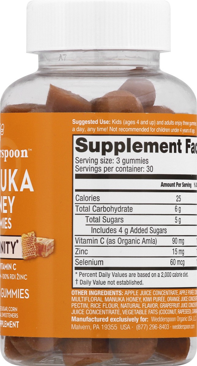 slide 2 of 9, Wedderspoon Manuka Gummies Citrus, 90 ct