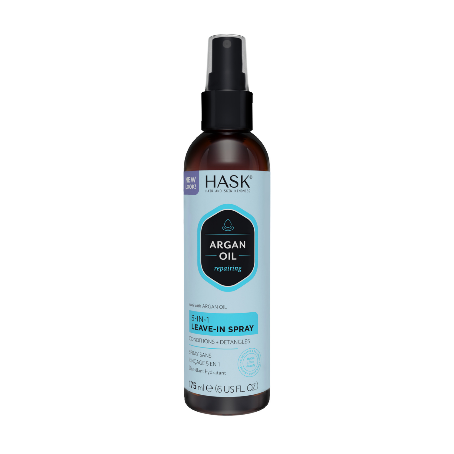 slide 1 of 5, Hask Argan Oil 5-In-1 Leave-In Spray 6 fl oz, 6 fl oz