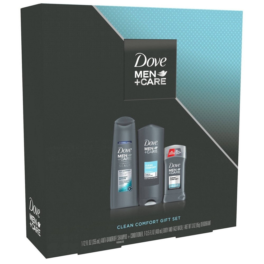 slide 3 of 6, Dove Men + Care Bath and Body Gift Set, 3 ct