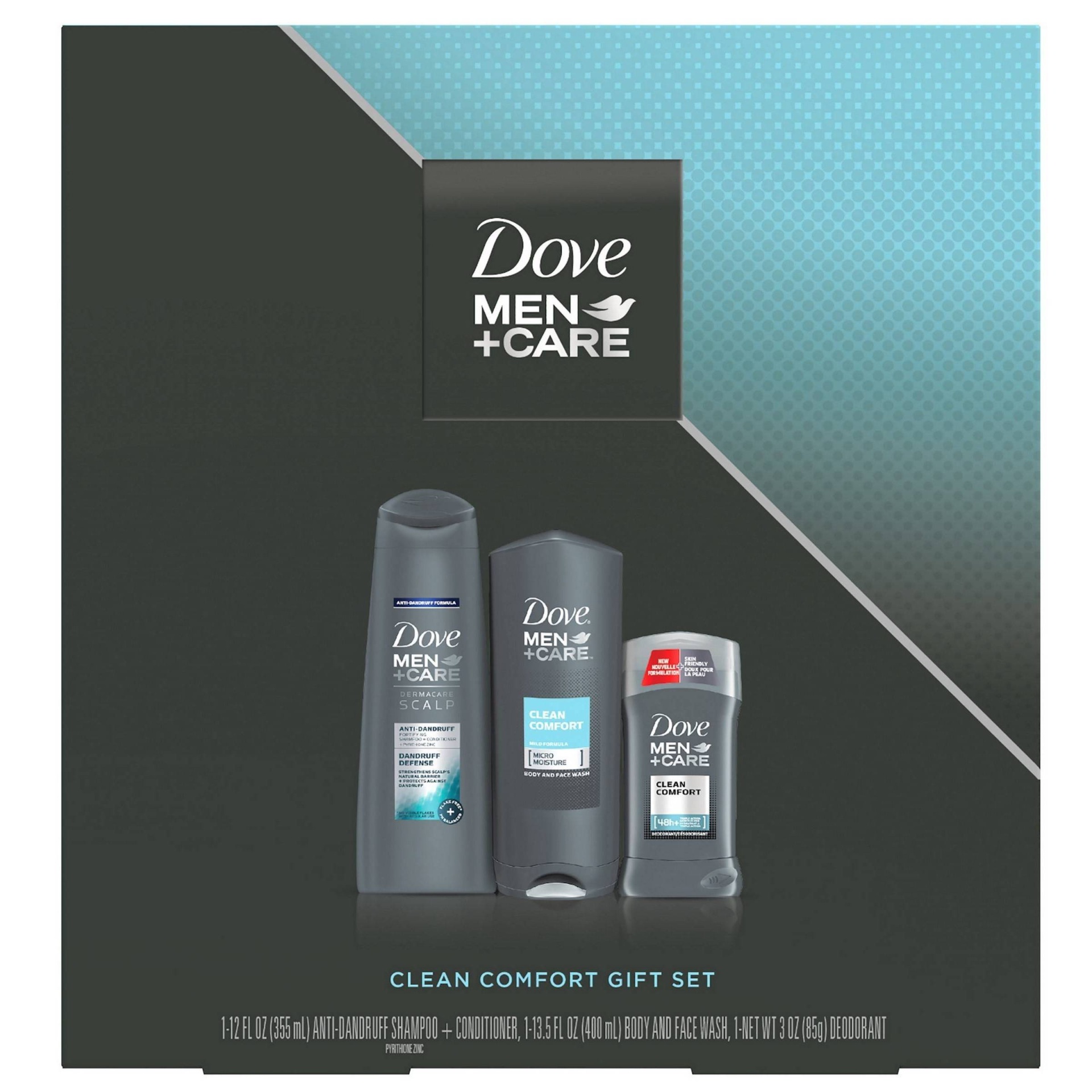 slide 1 of 6, Dove Men + Care Bath and Body Gift Set, 3 ct