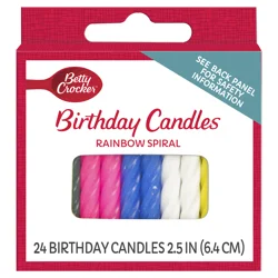 Betty Crocker Rainbow Spiral Birthday Candles