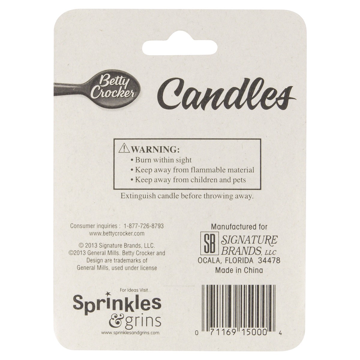 slide 2 of 2, Betty Crocker 2.5 Inch Confetti Birthday Candles 20 ea, 20 ct