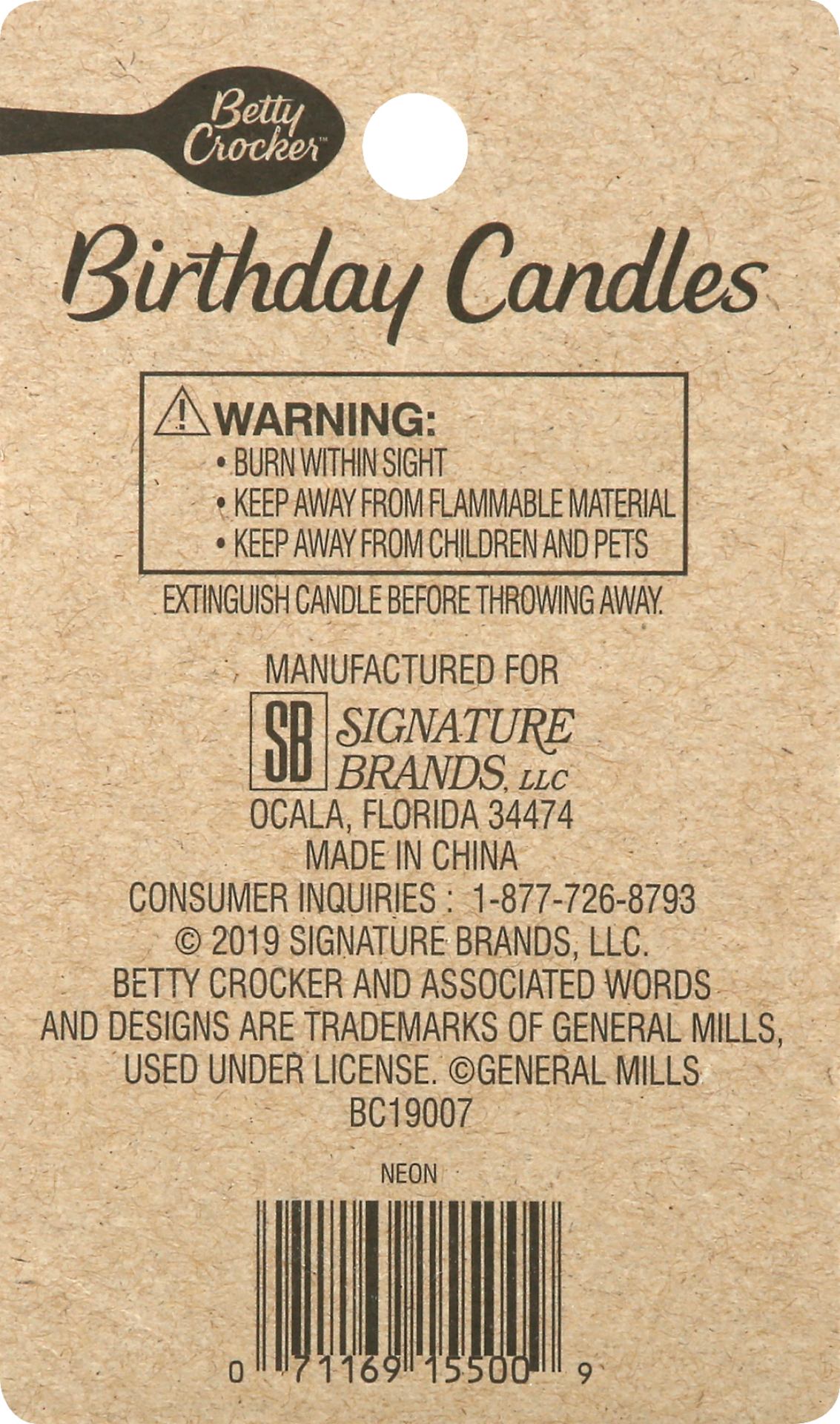 slide 2 of 2, Betty Crocker Neon Party Candles, 24 ct