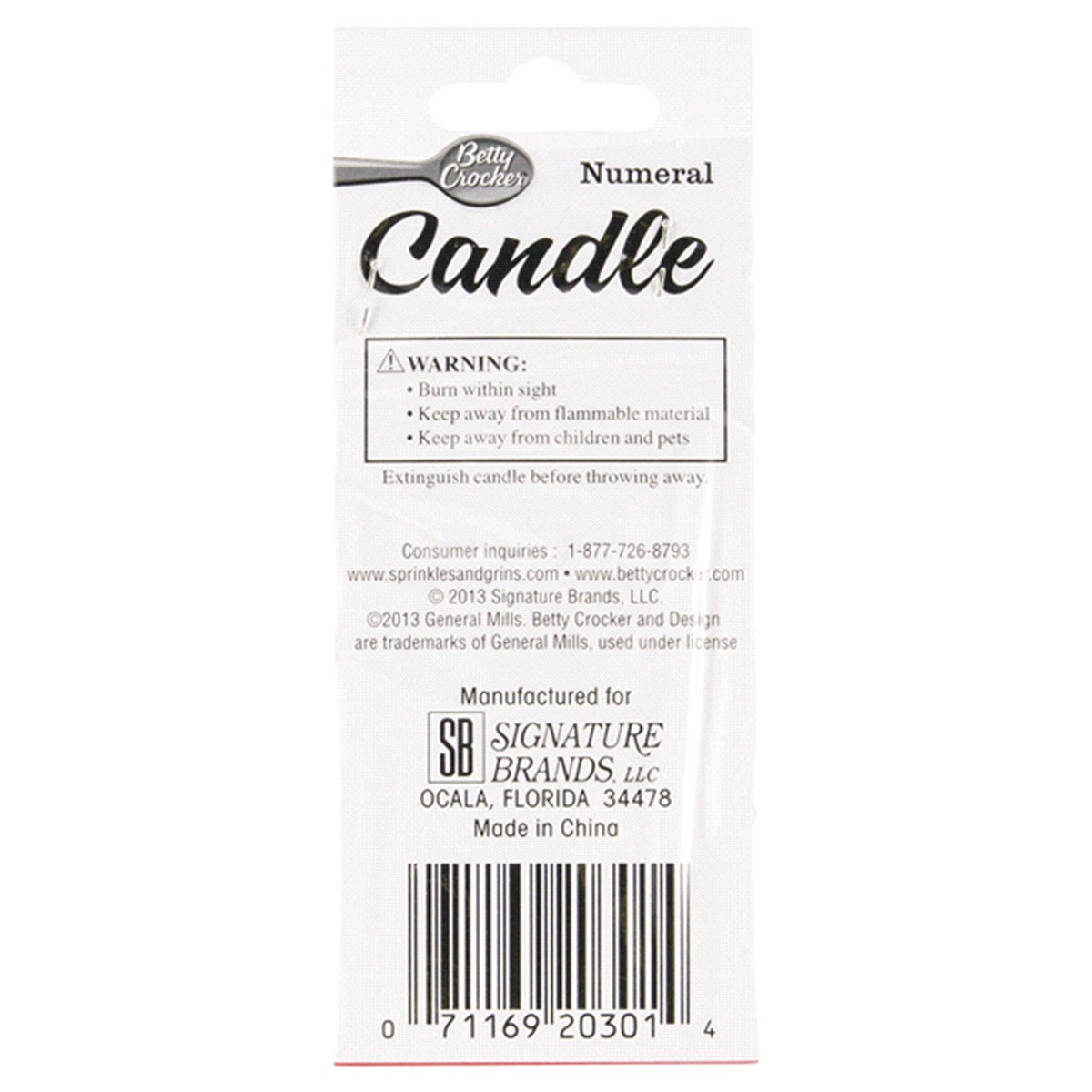 slide 2 of 2, Betty Crocker Birthday Candle, 1 ct