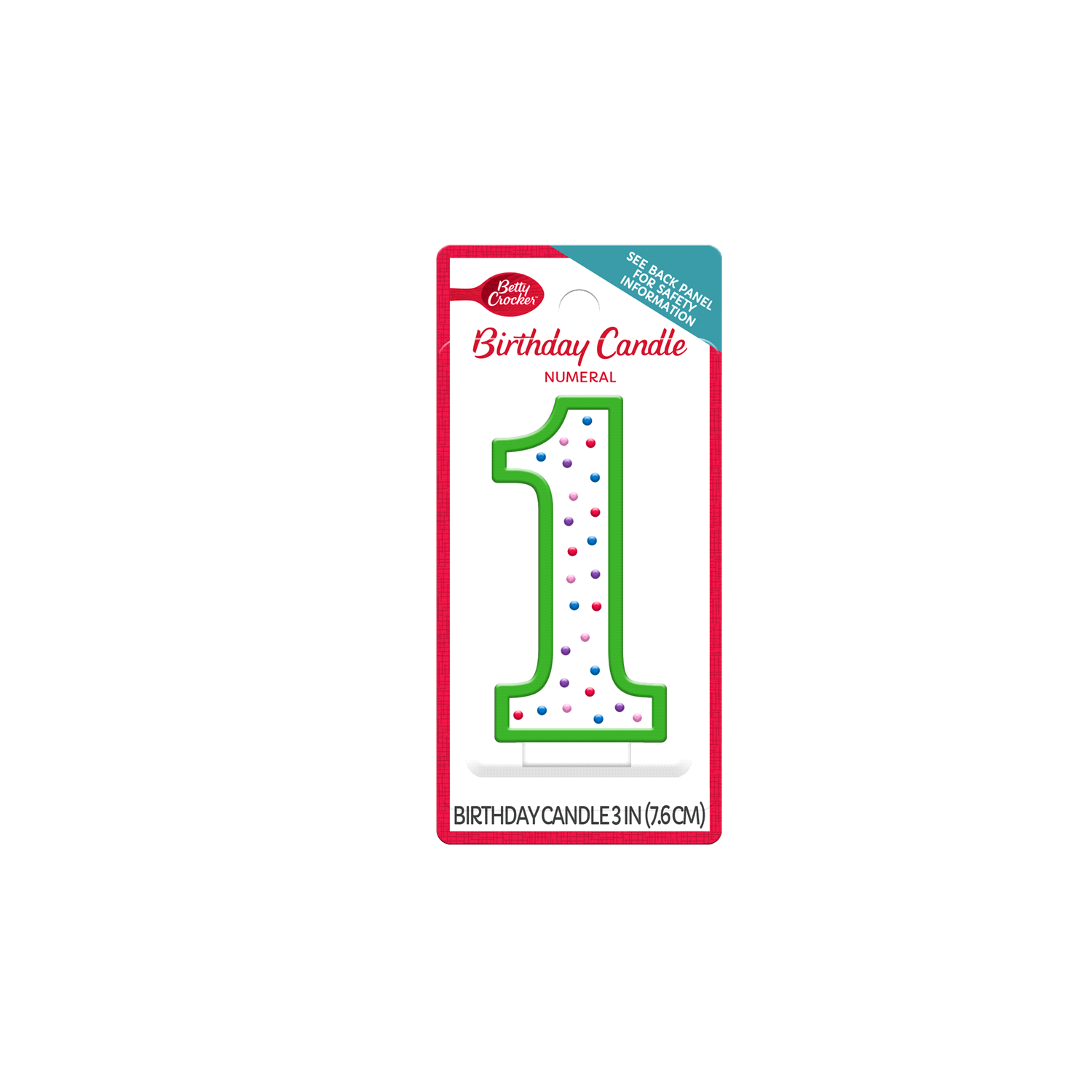 slide 1 of 2, Betty Crocker Birthday Candle, 1 ct