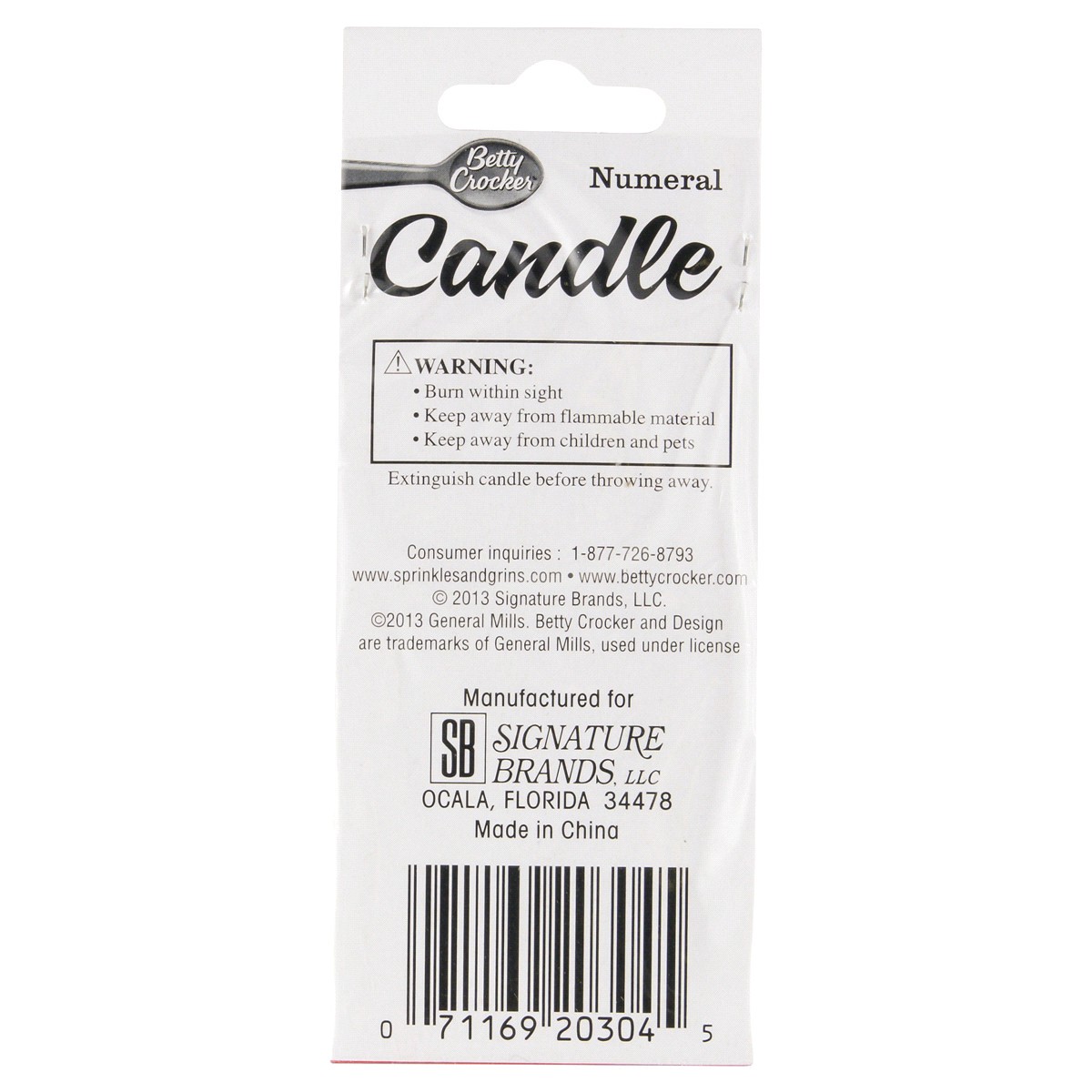 slide 2 of 2, Betty Crocker Candles Birthday Numeral 4 - 1 Count, 1 ct