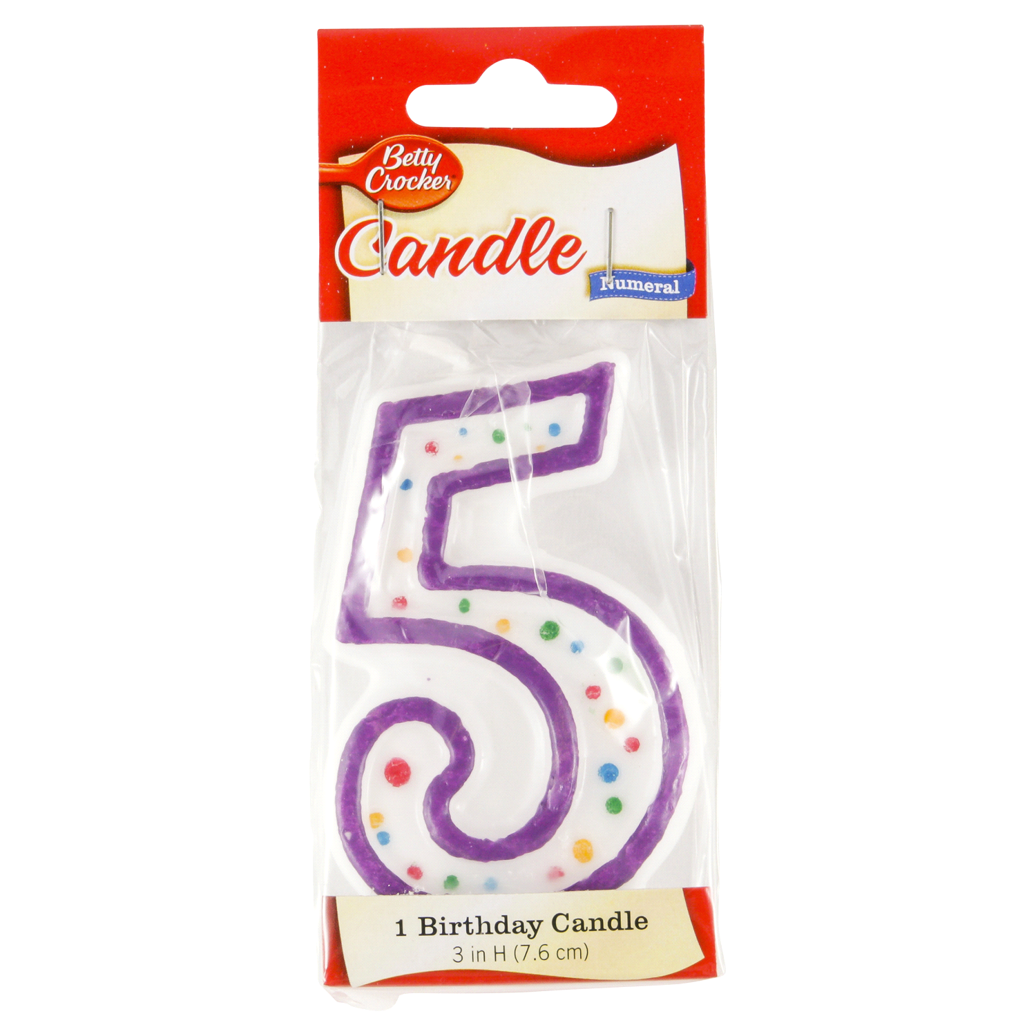 slide 1 of 2, Betty Crocker Birthday Candle, 1 ct
